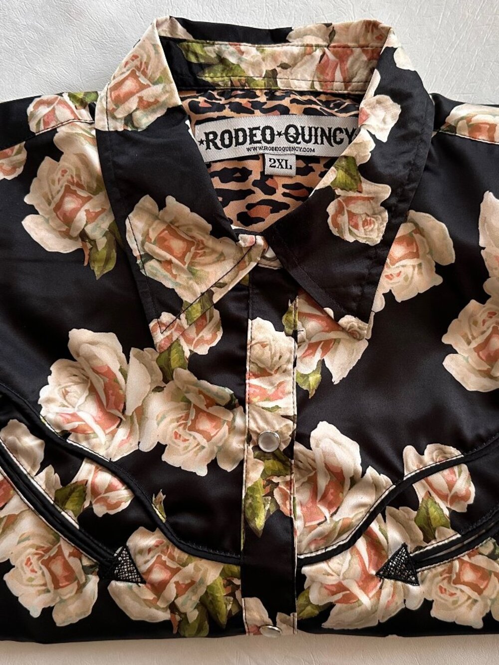 Premium Rodeo Quincy Floral Snap-Front Western Shirt